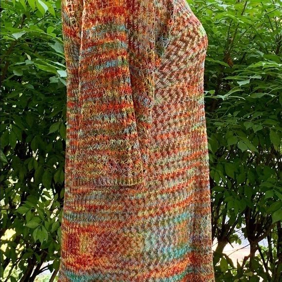 *SALE* EUC Gorgeous Boho Crochet Multicolored Top! - Picture 9 of 13